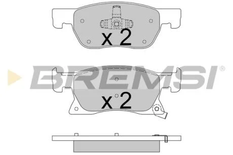 Гальмівні колодки перед. ASTRA K 1.0-1.6 15-22 (ATE-TEVES) BREMSI BP3739