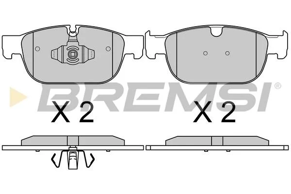 Гальмівні колодки пер. Volvo S60/S90/V60/V90/XC40/XC60/XC90 16- BREMSI BP3756 (фото 1)