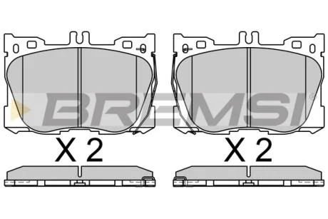 Гальмівні колодки пер. MB E-CLASS C238 16- BREMSI BP3762