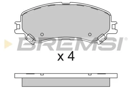 Гальмівні колодки пер. Renault Scenic IV 16-/Megane IV 15-/Espace V 15- BREMSI BP3793