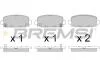 Тормозные колодки зад. Jeep Compass 16- (TRW) BREMSI BP3818 (фото 1)