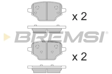 Гальмівні колодки зад. BERLINGO/PARTNER/COMBO E 1.5-1.6 18- (TRW) BREMSI BP3863