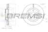 Гальмівний диск перед. Camry V4/V5/RAV4 III/IV/Auris 06- (296x28) BREMSI CD7646V (фото 1)