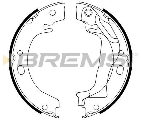 Гальмівні колодки зад. COROLLA 1.4-2.0 00-07 (LUCAS GIRLING) BREMSI GF0970 (фото 1)
