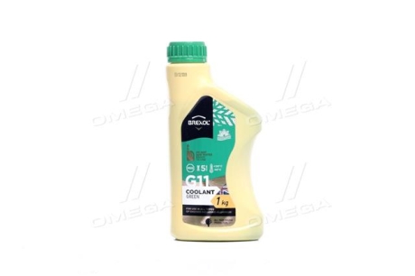 Антифриз GREEN G11 Antifreeze (зеленый)) 1kg BREXOL Antf-014 (фото 1)