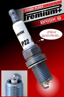 Свеча зажигания IRIDIUM PREMIUM+ BRISK P22 (фото 1)