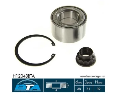 Підшипник колеса,комплект BTA H12043BTA