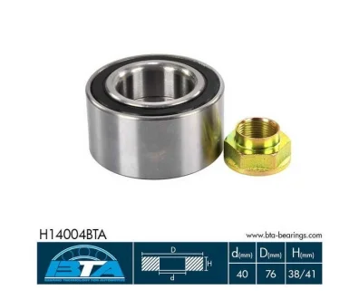 Підшипник колеса,комплект BTA H14004BTA