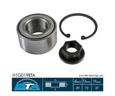 Подшипник колеса, комплект BTA H1G019BTA