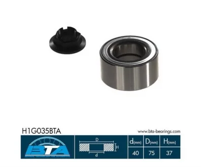 Подшипник колеса, комплект BTA H1G035BTA