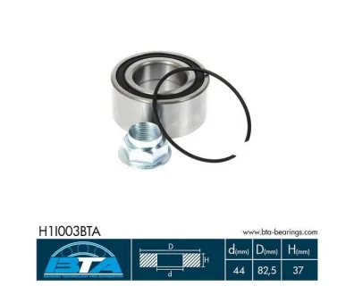 Подшипник колеса, комплект BTA H1I003BTA