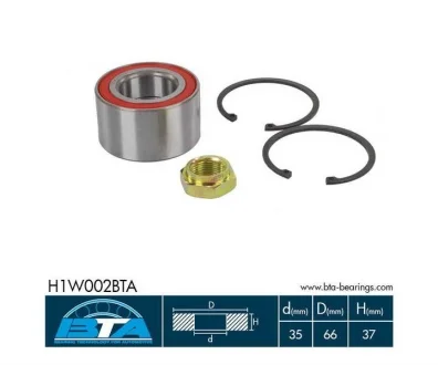 Подшипник колеса, комплект BTA H1W002BTA
