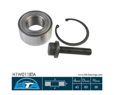 Подшипник колеса, комплект BTA H1W011BTA