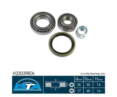 Подшипник колеса, комплект BTA H23039BTA