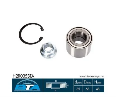 Підшипник колеса,комплект BTA H2R035BTA