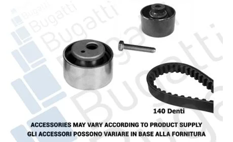 Комплект ГРМ Scudo/Jumpy/Berlingo/Partner 1.9D (DW8) 98- BUGATTI BKCD0358