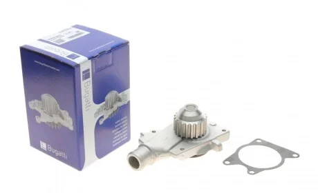 Помпа води Ford Fiesta II/III/Escort III/IV/V/VI/VII 1.3/1.4/1.6 81-00 (20z) (B/B) (8 лоп.) BUGATTI PA0243