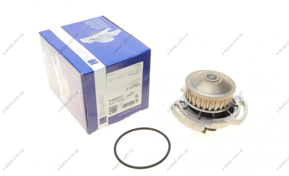 Помпа воды Audi 50/80/VW Golf/Jetta/Passat/Polo 0.9-1.3 74-94 (B/B) (8 лоп) BUGATTI PA0313 (фото 1)