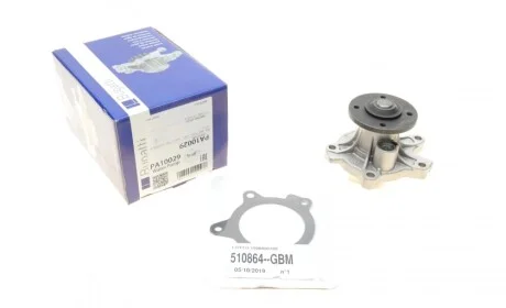 Помпа воды Mini Mini 1.4d 03-06/Toyota Corolla 1.4D-4D 04-08/13-18/Auris 1.4D-4D 13-18 (R/B) (6 лоп) BUGATTI PA10029