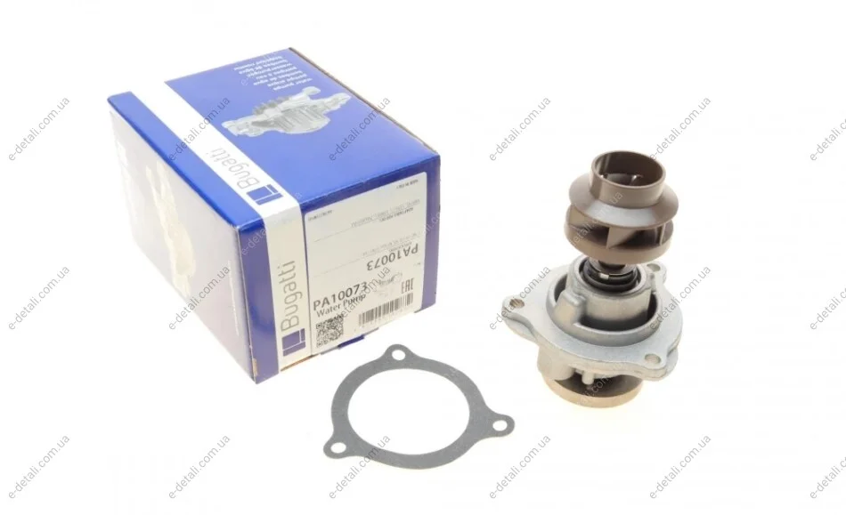 Помпа воды Ford Fiesta V/Fusion 1.3 01-08 (R/B) (6 лоп.) BUGATTI PA10073 (фото 1)