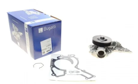 Помпа воды MB W203/W204/W211/W212/W164/W251/W221 2.5/3.0/3.5 05-15 (R/B)(5 лоп)(6 кан)(h шкива=24mm) BUGATTI PA10123