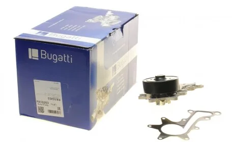 Помпа воды Toyota Corolla/Auris/Yaris/Urban Cruiser 1.3/1.33 07- (R/B) (6 лоп) BUGATTI PA10203