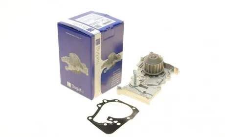 Помпа води Renault Clio/Megane/Scenic/Kangoo/Laguna 1.4/1.6i 01-/Nissan Kubistar 03-09 (R/B)(8 лоп) BUGATTI PA10235