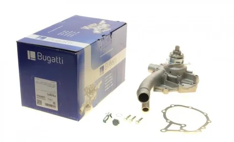 Помпа води MB 190 (W201) 1.8/2.0/2.3/2.5 84-93/Ssangyong Korando 2.3 4WD 97-06 (B/B) (4 лоп) BUGATTI PA6805