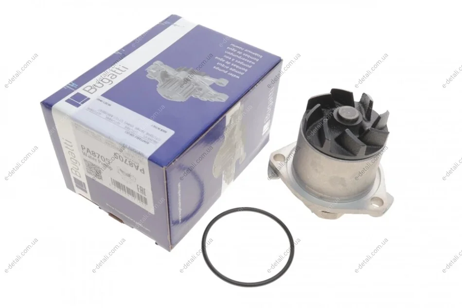 Помпа воды VW Golf/Jetta/Passat/T4 2.8/2.8-2.9 VR6/3.2 92-06/Ford Galaxy 2.8 VR6 96-01 BUGATTI PA8705 (фото 1)