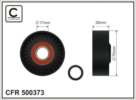 Ролик ременя CAFFARO 500373