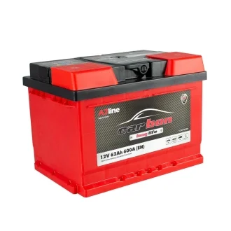 Аккумулятор 62 Ah/12V CARBON CRB62-01