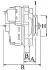 Генератор DACIA/NISSAN/OPEL/RENAULT/VOLVO Movano/Interstar/Laguna/Master/S40 "1,5-2,2" 00>> CARGO 112471 (фото 3)