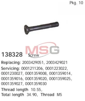 Болт с фигурной головкой CARGO 138328