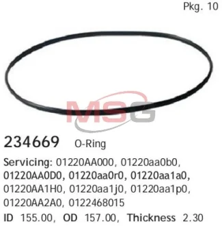 Кольцо резиновое CARGO 234669