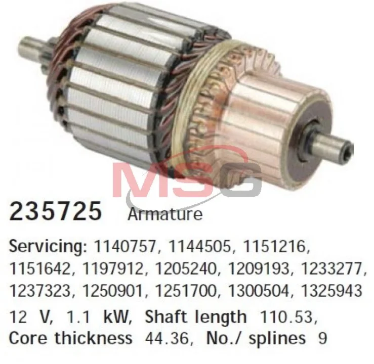 A_Якір FORD Ecotec/Ecoboost \'\'1.8-2.0 CARGO 235725 (фото 1)