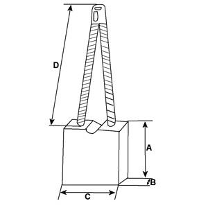 Щітка генератора CARGO F032900255
