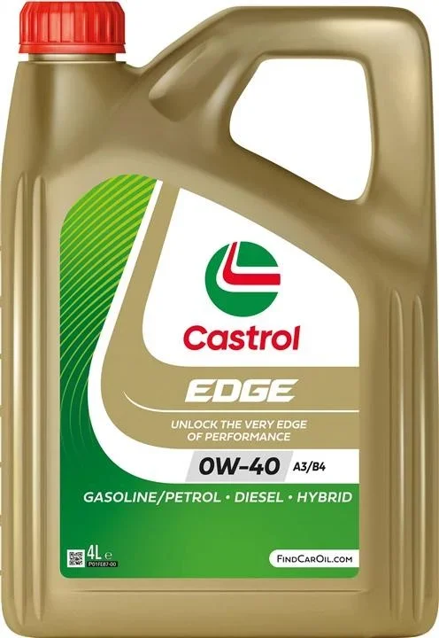 Масло моторное EDGE 0W-40 4л CASTROL 0W40 E A3/B4 4L (фото 1)