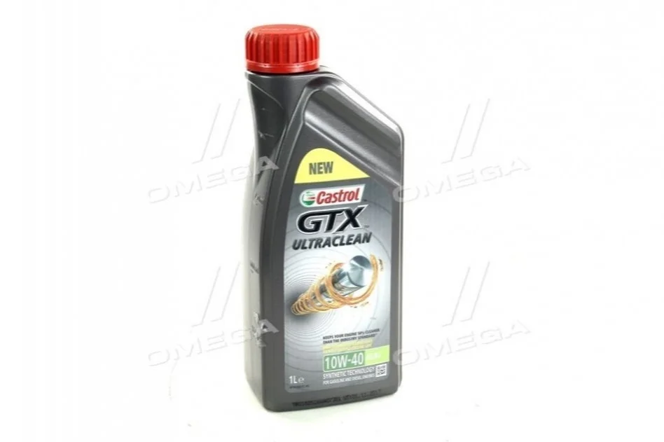 1л GTX Ultraclean 10W-40 A/B масло напівсинт. ACEA A/B, API SL/CF CASTROL 15A4DE (фото 1)