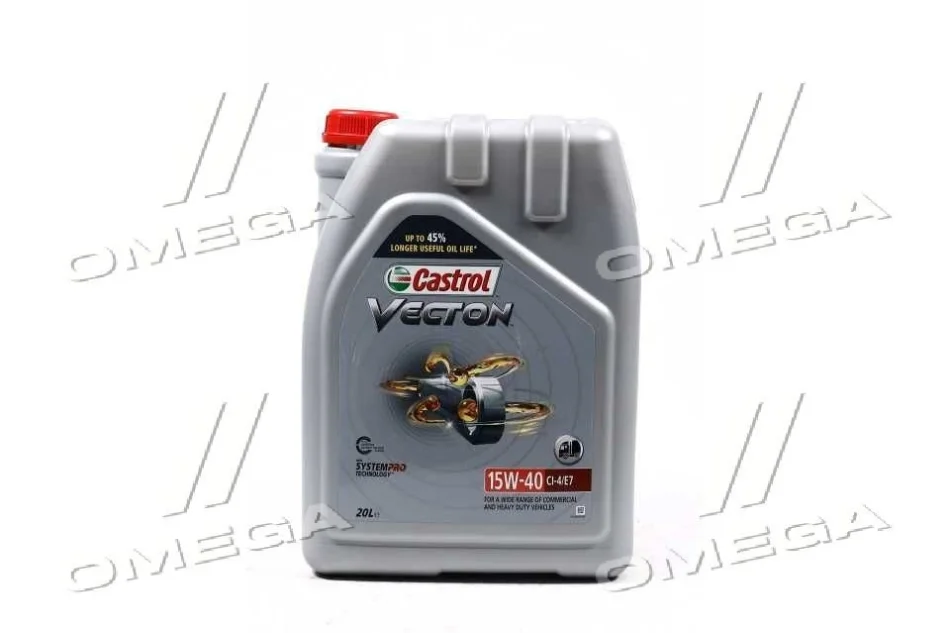 Олива моторна Castrol VECTON 15W-40 CI-4/E7 (Бочка 20л) CASTROL 15B9C5 (фото 1)
