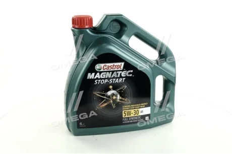Масло ДВС 5W-30 Castrol MAGNATEC STOP-START API SN, ACEA A5/B5, ILSAC GF-5, 4л, синт. CASTROL 15CA43