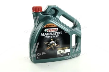 Масло ДВС 5W-20 Castrol MAGNATEC STOP-START API SN, ILSAC GF-5, Ford M2C948-B, 4л, синт. CASTROL 15D8EF