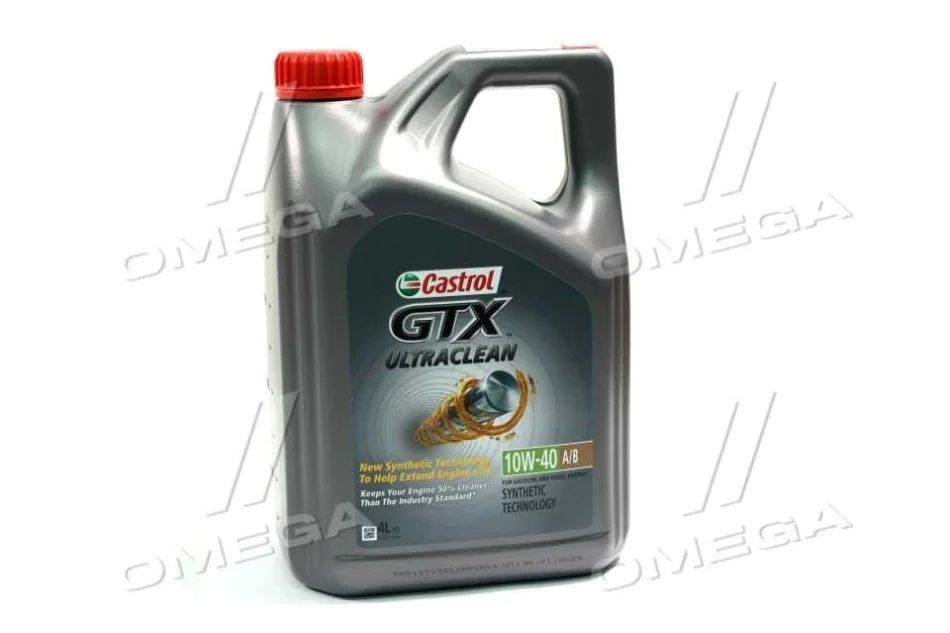 Масла моторные Castrol GTX ULTRA CLEAN 10W-40 A3/B4 (Канистра 4л) CASTROL 15DE18 (фото 1)