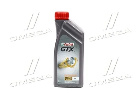 Масло моторное Castrol GTX 5W-40 A3/B4 (Канистра 1л) CASTROL 15E62B