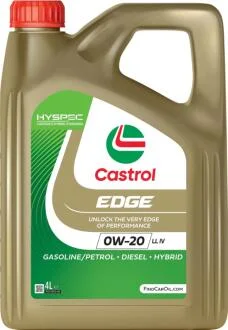 Масло моторн. Castrol EDGE 0W-20 LL IV (Канистра 4л) CASTROL 15F612
