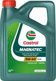 Масло ДВС 5W-40 Castrol MAGNATEC API SN/CF, ACEA A3/B4, 4л, синт. CASTROL 15F64A
