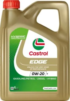 Олива моторна Castrol EDGE 0W-20 V (Каністра 4л) CASTROL 15F708