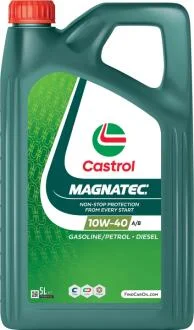 Масло ДВС 10W-40 Castrol MAGNATEC API SP, ACEA A/B, VW 501 01/505 00, 5л,п/синт. CASTROL 15F7D2