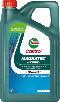 Масло ДВС 0W-20 Castrol MAGNATEC HYBRID API SP, ILSAC GF-6, 5л, синт. CASTROL 15F873