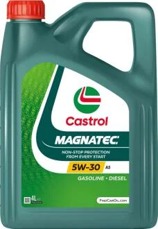 Масло ДВС 5W-30 Castrol MAGNATEC API SN, ACEA A5/B5, ILSAC GF-5, 4л, синт. CASTROL 15F908