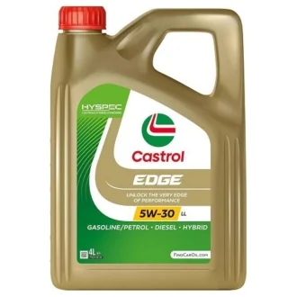 Масло моторное EDGE 5W-30 LL 4л CASTROL 5W30 E 4L